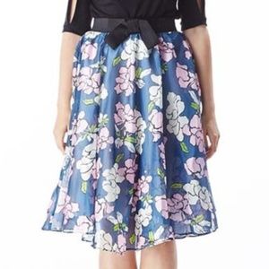 Color Lounge Blue and Pink Floral Tutu Full Skirt